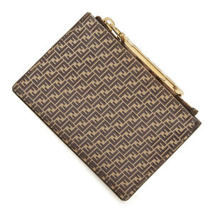 Fendi Coin Wallet Case Brown